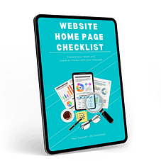 Website home page checklist for your personal brand visibility