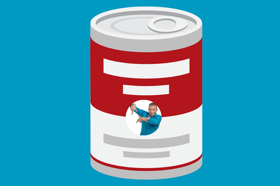 personal brand in a soup can